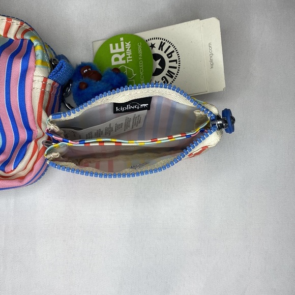Kipling AC7374 Chap PencilCase & matching Mini Creativity in Beachside Stripes. - Picture 4 of 6